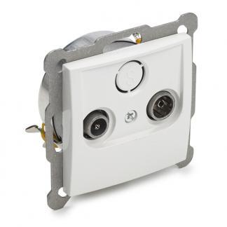 Coax wandcontactdoos | Berker (Radio/tv), Computers en Software, Pc- en Netwerkkabels, Nieuw, Verzenden