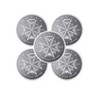 Malta. 5 x 2024 1 oz €5 Malta Maltese Cross Silver Coin BU