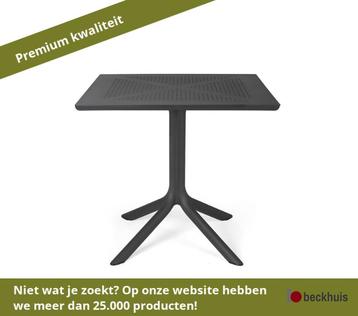 Nardi tuintafel Clip 80 kunststof - Antraciet beschikbaar voor biedingen