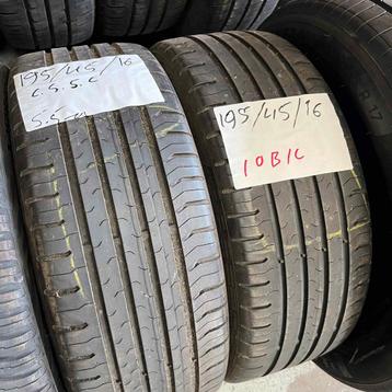2 x Continental 195-45-16 Zomerbanden 5,5mm beschikbaar voor biedingen