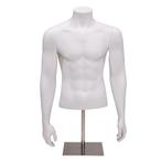 Gruppo Corso Torso 1/2 model heer met armen, in mat wit op, Zakelijke goederen, Kantoor en Winkelinrichting | Winkel en Inventaris