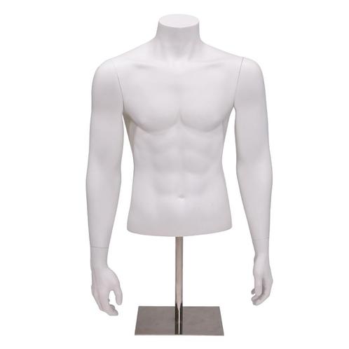 Gruppo Corso Torso 1/2 model heer met armen, in mat wit op, Zakelijke goederen, Kantoor en Winkelinrichting | Winkel en Inventaris
