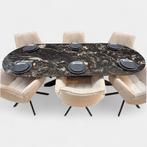 Cosmic Black Eetkametafel  Plat Ovaal, Huis en Inrichting, Tafels | Eettafels, Nieuw