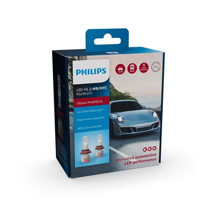 Philips H9/H11 LED Koplamp PGJ19-2 12/24V 2 Stuks, Auto-onderdelen, Verlichting, Nieuw, Ophalen of Verzenden