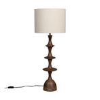 *WOONWINKEL* Dutchbone Cath Walnut Houten Tafellamp Walnoot, Huis en Inrichting, Lampen | Tafellampen, Verzenden, Nieuw