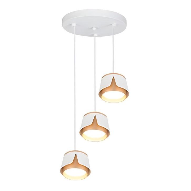 Hanglamp rond Ø25CM | Tulip | Wit/ Goud | 3x GX53 fitting, Huis en Inrichting, Lampen | Hanglampen, Nieuw, 50 tot 75 cm, Ophalen of Verzenden