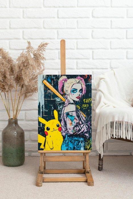 SDIMART - Harley Quinn & Pikachu Pop Art Electric Duo, Spelcomputers en Games, Spelcomputers | Overige Accessoires