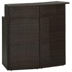 Tuinbartafel 120x55x110 cm poly rattan bruin (Tafels), Tuin en Terras, Verzenden, Nieuw