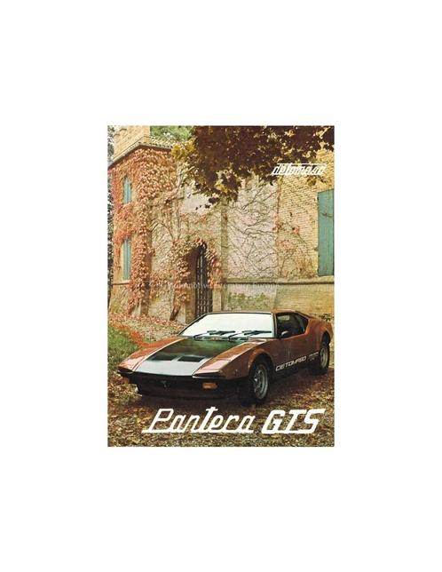 1979 DE TOMASO PANTERA GTS BROCHURE, Boeken, Auto's | Folders en Tijdschriften