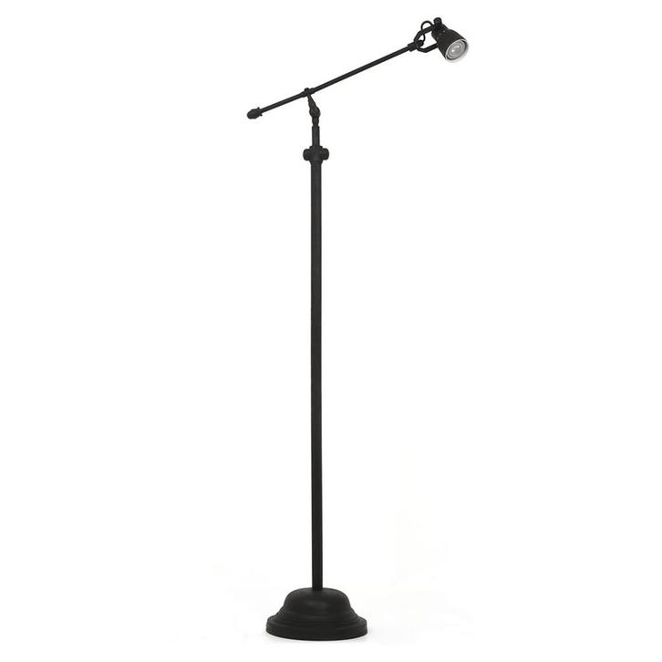 Vloerlamp Kody Antiek Zwart Binnenverlichting Staande lampen, Huis en Inrichting, Lampen | Vloerlampen, 100 tot 150 cm, Nieuw