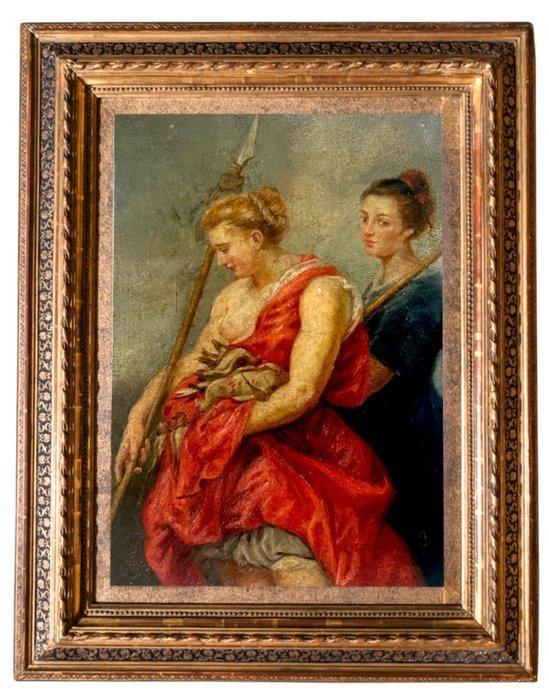 Scuola fiamminga (XVIII), da Peter Paul Rubens, Navolger van, Antiek en Kunst, Kunst | Schilderijen | Klassiek