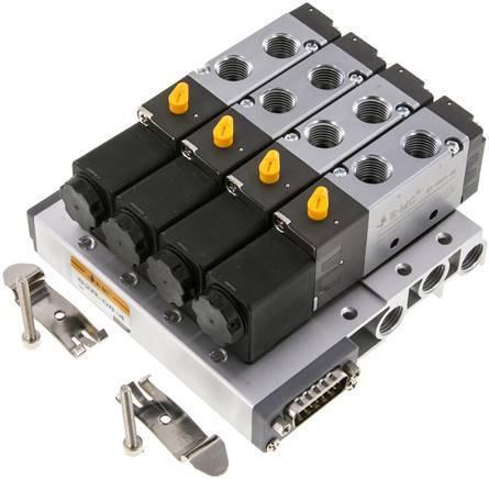 G1/4 4x Pneumatisch Ventiel Terminal 24V DC, Doe-het-zelf en Verbouw, Gereedschap | Machine-onderdelen en Toebehoren, Nieuw, Verzenden