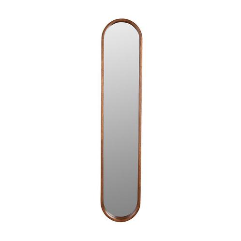 *WOONWINKEL* Ovale Spiegel Donker Hout, Huis en Inrichting, Woonaccessoires | Spiegels, Nieuw, Verzenden
