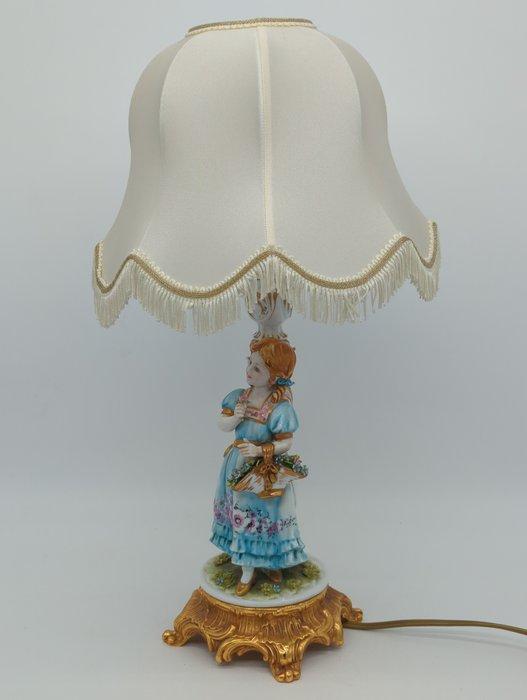 Tiche - Lamp - Tafellamp met porseleinen beeldje Meisje met, Antiek en Kunst, Curiosa en Brocante