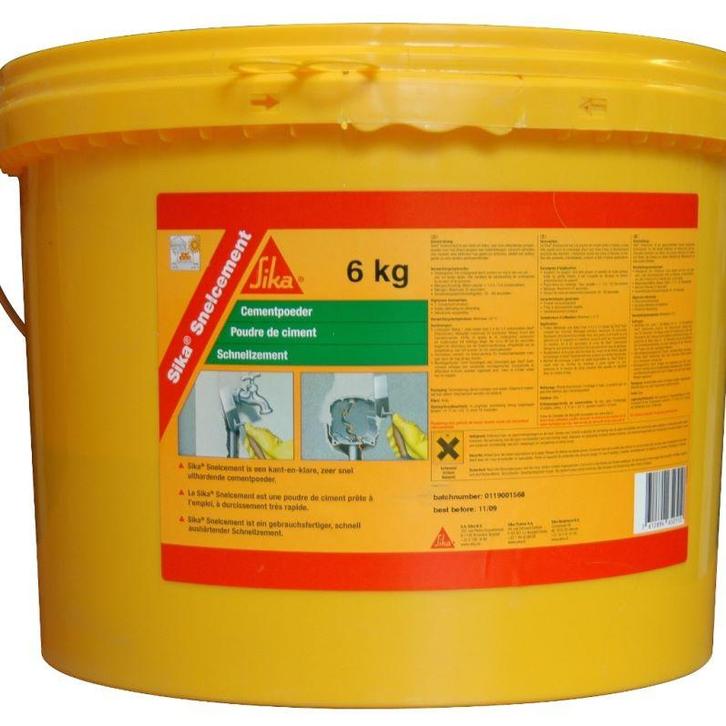 Sika Bouw Sika snelcement 6 kg, emmer, Doe-het-zelf en Verbouw, Overige Doe-het-zelf en Verbouw, Nieuw, Verzenden