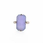 Chalcedoon - Zilver - Cocktailring - Duitse Art Deco /, Antiek en Kunst