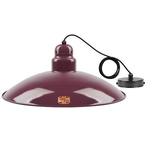 Vintlux Hanglamp HX26 Burgundy - Ø 46,5 cm - E27, Huis en Inrichting, Lampen | Lampenkappen