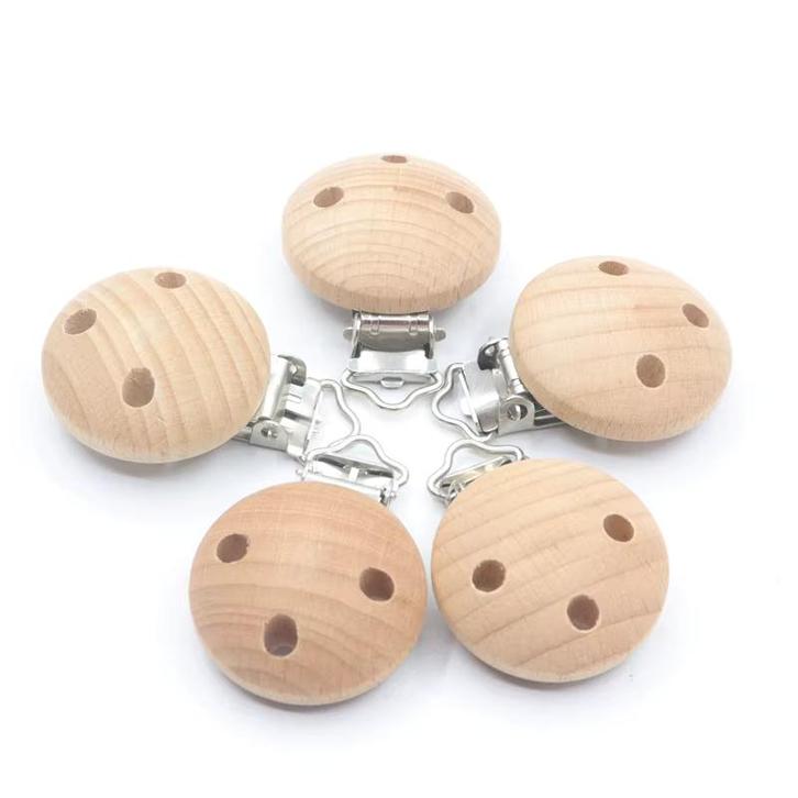 Houten Speenkoord Clip, Hobby en Vrije tijd, Breien en Haken, Nieuw, Overige typen, Ophalen of Verzenden