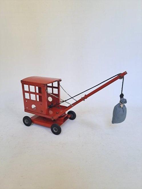 Tri-ang - Model grondwerkmachine - Oude rode kraan met, Antiek en Kunst, Antiek | Speelgoed