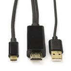 USB C naar HDMI kabel | Roline | 1 meter, Computers en Software, Pc- en Netwerkkabels, Nieuw, Verzenden