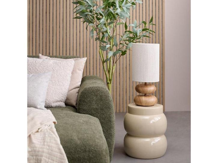 Mica Decorations Vendi Bijzettafel - H40 x Ø35 cm - Keramiek, Huis en Inrichting, Tafels | Bijzettafels, Nieuw, Verzenden