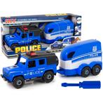 DIY Speelgoed politie terreinwagen met trailer en paard, Ophalen of Verzenden, Nieuw