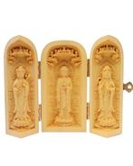 Autel de voyage - Icone - Triptyque - sculptuur, Bouddha et, Antiek en Kunst, Antiek | Boeken en Bijbels