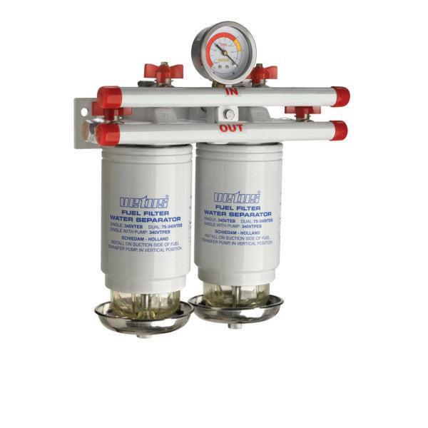 Bieden: Vetus 75340VTEB double fuel filter water, Watersport en Boten, Bootonderdelen, Motor en Techniek, Nieuw, Zeilboot of Motorboot