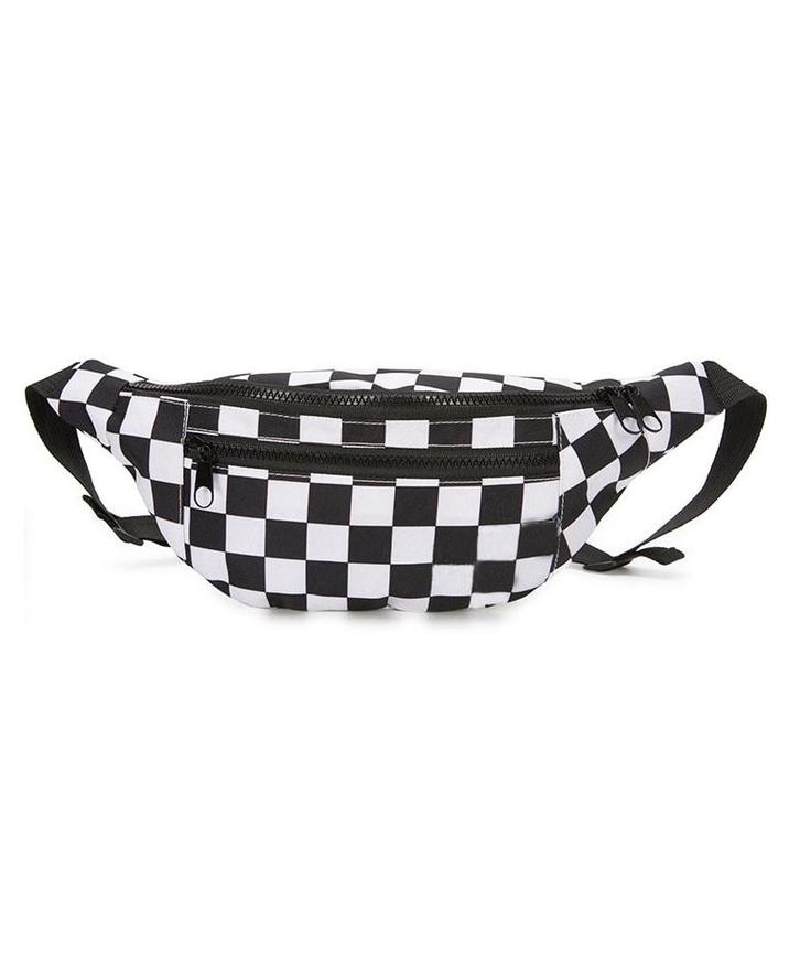 Heuptas Zwart-Wit Checkered Fanny Pack Schaakbord Blokjes He, Sieraden, Tassen en Uiterlijk, Tassen | Damestassen, Overige typen
