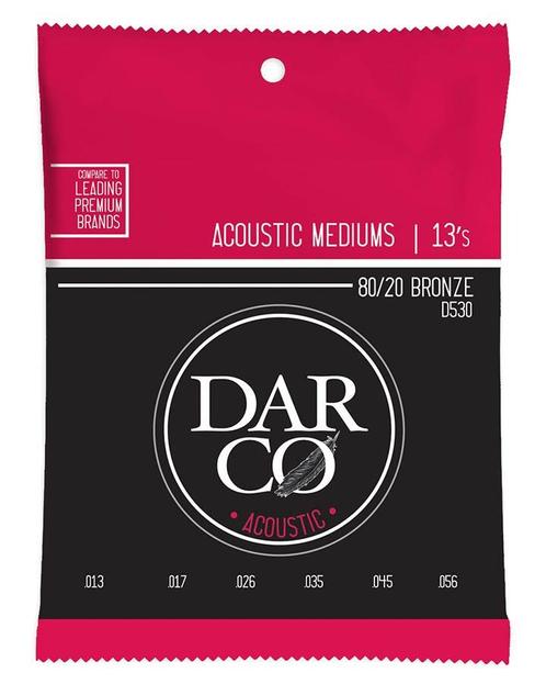 Darco D530 akoestische gitaarsnaren 80/20 bronze .013, Muziek en Instrumenten, Instrumenten | Toebehoren, Verzenden