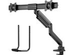 Neomounts DS75-450BL2 - Bureausteun - Full motion voor 2, Computers en Software, Monitoren, Verzenden, Zo goed als nieuw, Neomounts