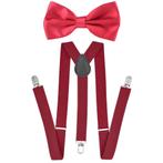 Fako Fashion - Bretels Met Vlinderstrik - Effen - 100cm -, Kleding | Heren, Verzenden, Nieuw