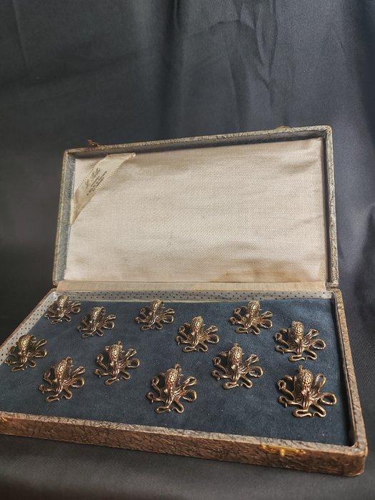 Messensteun (12) - Verguld brons, Antiek en Kunst, Antiek | Meubels | Tafels