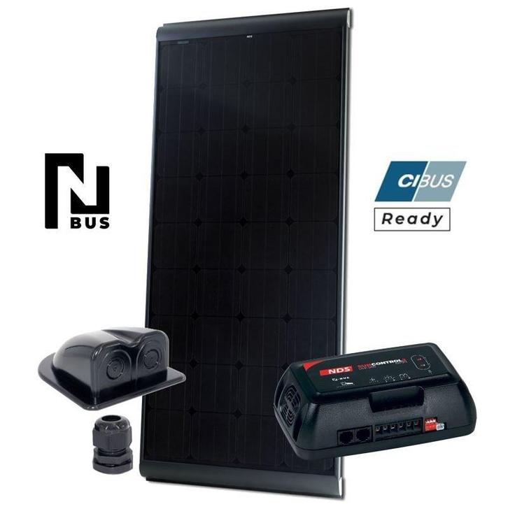 NDS kit Blacksolar BS 185W + SunControl N-Bus SCE360M+ PST-B, Doe-het-zelf en Verbouw, Zonnepanelen en Toebehoren, Nieuw, Ophalen of Verzenden