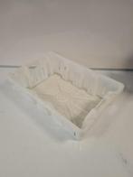 60x40x16 Kunststof bak, nest-/stapelbaar, wit, geperforeerde, Gebruikt, 40 tot 60 cm, 50 tot 75 cm, Bak of Kist