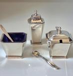 Peper- en zoutstel (3) - Art Deco/Empire - .925 zilver -