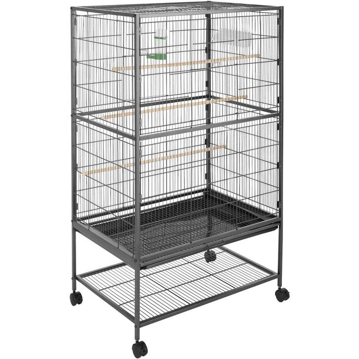 Vogelkooi 131cm hoog - antraciet, Dieren en Toebehoren, Vogels | Hokken en Kooien, Verzenden