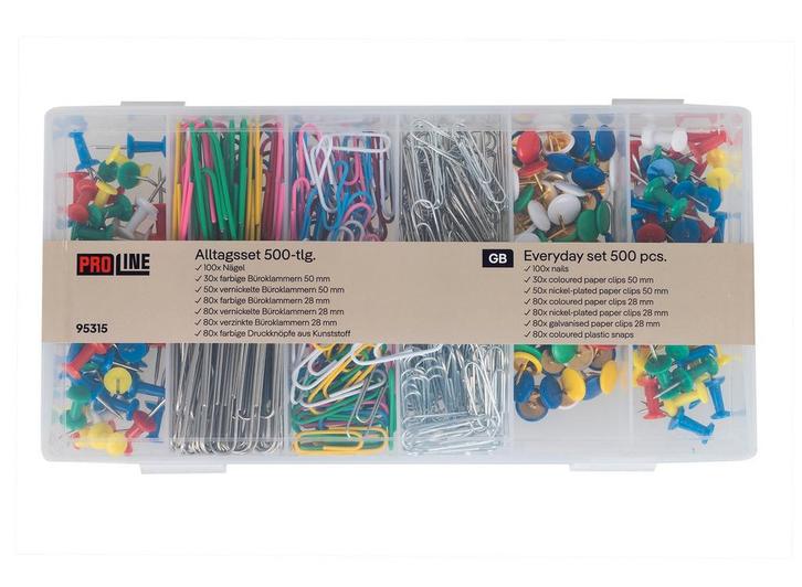 Hi 500-delige Bureau-accessoires - Kleurenpinnen, Paperclips, Hobby en Vrije tijd, Overige Hobby en Vrije tijd, Nieuw, Verzenden