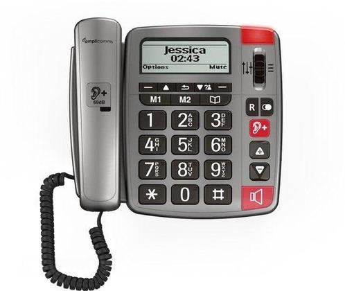 Amplicomms Powertel 196 Vaste Huistelefoon met Grote Knoppen, Telecommunicatie, Vaste telefoons | Handsets en Draadloos, Zo goed als nieuw