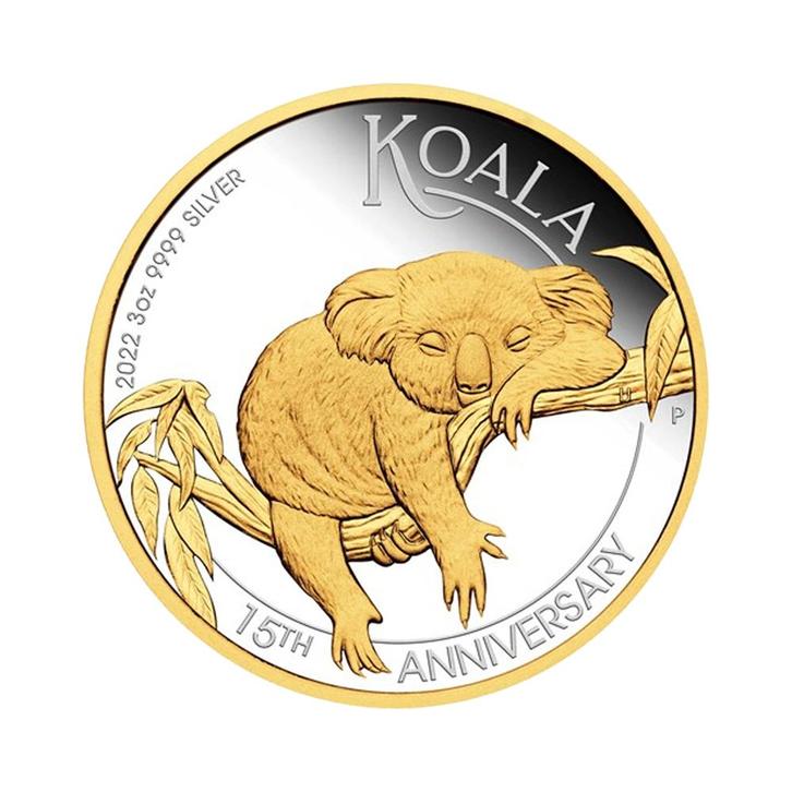 Zilveren Koala 15th Anniversary 3 troy ounce, Postzegels en Munten, Edelmetalen en Baren, Verzenden