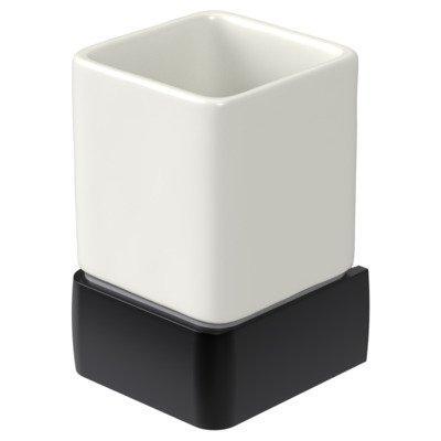 Haceka - Haceka Aline Bekerhouder Zwart, Huis en Inrichting, Badkamer | Badtextiel en Accessoires, Zwart, Nieuw, Ophalen of Verzenden