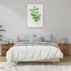 vidaXL Nachtkastjes 2 st bewerkt hout gerookt eikenkleurig, Minder dan 45 cm, Verzenden, Nieuw, Minder dan 55 cm