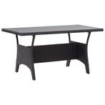 Tuintafel Zwart 120x70 - Retourdeal - 40% Korting!, Ophalen of Verzenden, Nieuw, Rechthoekig, Metaal