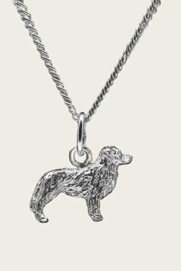 Zilveren Nova scotia duck tolling retriever ketting hanger -, Sieraden, Tassen en Uiterlijk, Kettinghangers, Nieuw, Verzenden