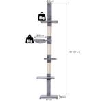 TRUUSK Krabpaal voor Katten - In Hoogte Verstelbaar - Met Si, Verzenden, Nieuw