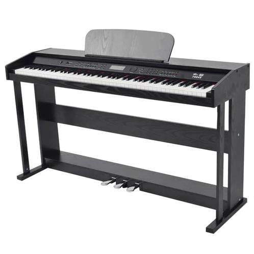 vidaXL Digitale piano met pedalen 88 toetsen zwart, Muziek en Instrumenten, Piano's, Nieuw, Verzenden