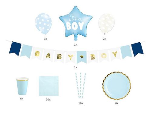 Versiering Pakket ItS A Boy 49 delig, Hobby en Vrije tijd, Feestartikelen, Nieuw, Verzenden
