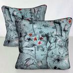 New pair of cushions made with Jean-Paul Gaultier fabric -
