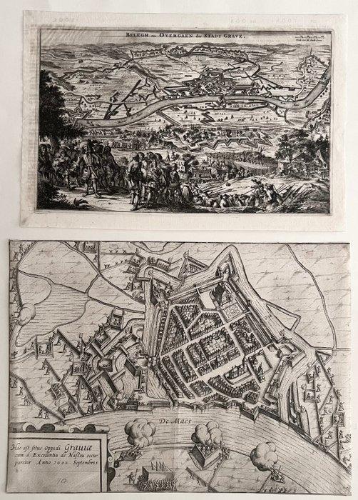 Nederland - Noord-Brabant, Grave; L. Guicciardini / W.J., Boeken, Atlassen en Landkaarten