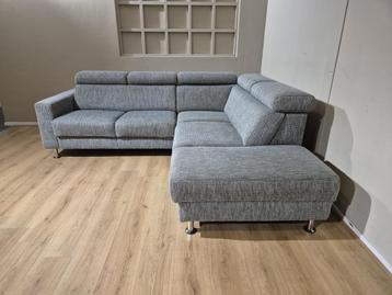 In House Hoekbank - Rigas - Grijs - Stof -Verstelbaar-Design beschikbaar voor biedingen